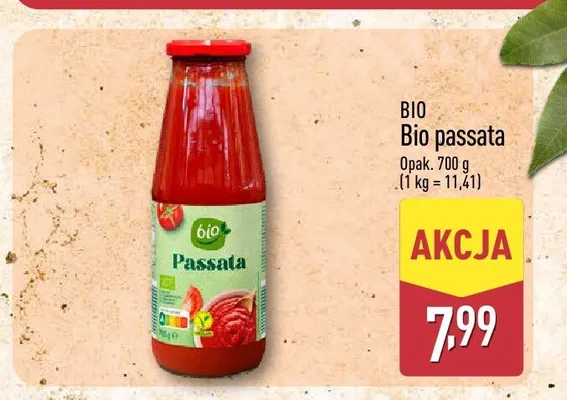 Bio passata BIO promocja w Aldi