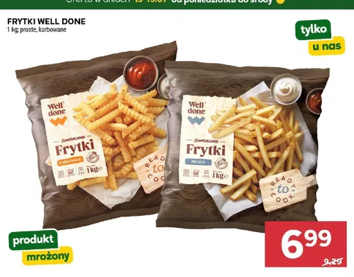Frytki proste Well Done promocja w Stokrotka