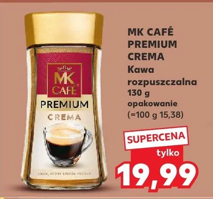 Kawa rozpuszczalna Premium Crema promocja w Kaufland