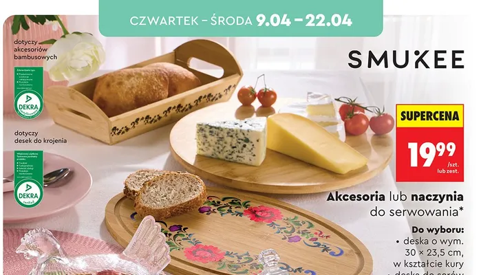 Akcesoria lub naczynia do serwowania promocja w Biedronka