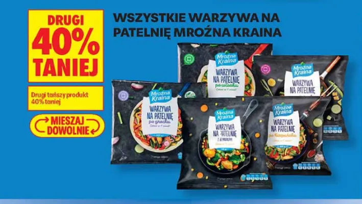 Warzywa na patelnię z ziołami Mroźna Kraina promocja w Biedronka