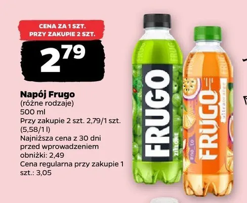 Napój Frugo ultra orange promocja w Netto