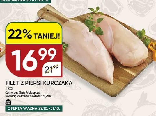 Filet z piersi kurczaka promocja w Chata Polska