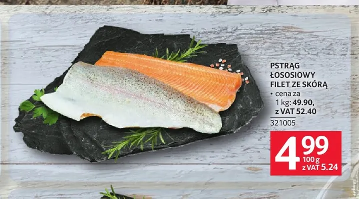 Pstrąg łososiowy filet ze skórą promocja w Selgros