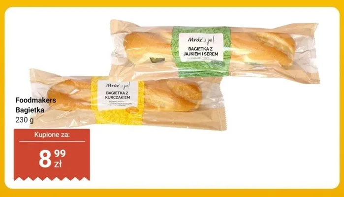 Bagietka z jajkiem i serem Foodmakers promocja w Dino