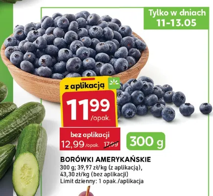 Borówki amerykańskie promocja w Stokrotka