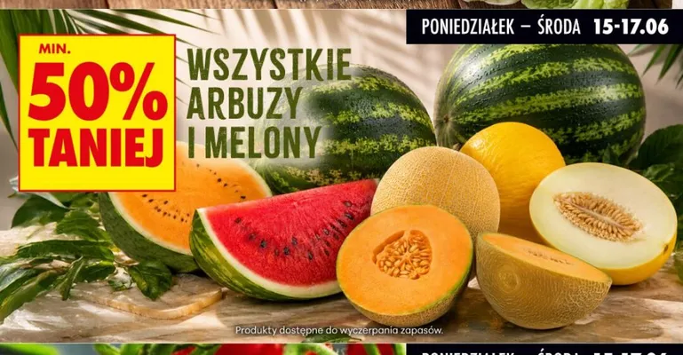 Arbuzy i melony promocja w Biedronka