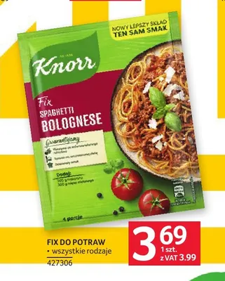 Fix do potraw Knorr promocja w Selgros