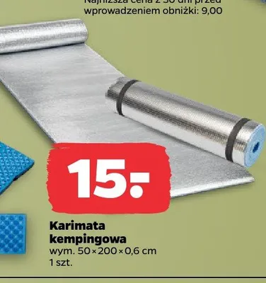 Karimata kempingowa wym. 50x200x0,6cm promocja w Netto