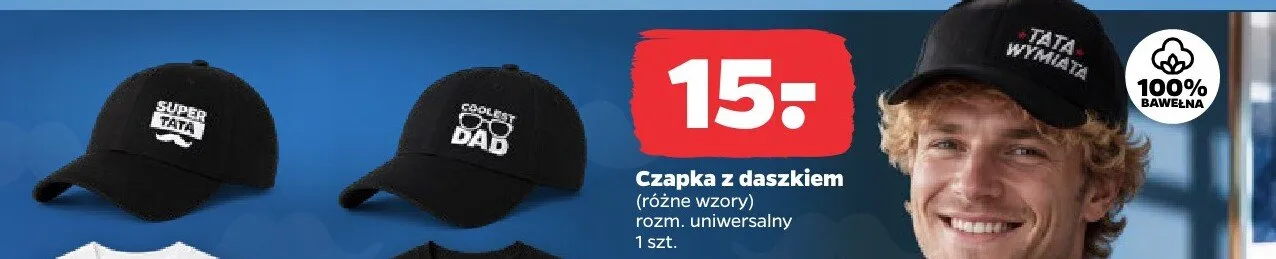 Czapka z daszkiem promocja w Netto