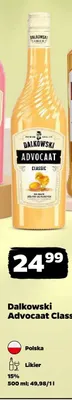 Likier Advocaat Classic promocja w Netto