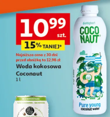 Woda kokosowa Coconaut promocja w Auchan