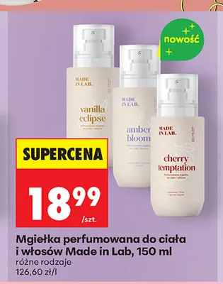 Mgiełka perfumowana do ciała i włosów Made in Lab promocja w Biedronka