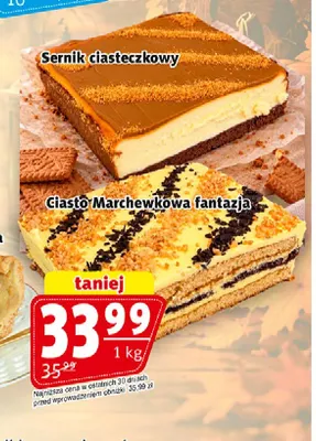 Sernik ciasteczkowy Cukiernia Banasiak promocja w Prim Market