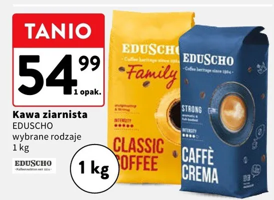 Kawa ziarnista Eduscho promocja w Intermarche