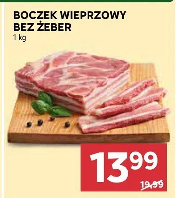 Boczek wieprzowy bez żeber promocja w Stokrotka