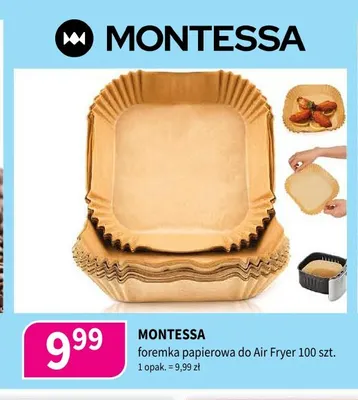 Foremka papierowa do Air Fryer Montessa promocja w Drogerie Polskie