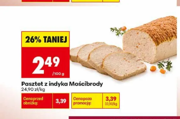 Pasztet z indyka Mościbrody promocja w Biedronka