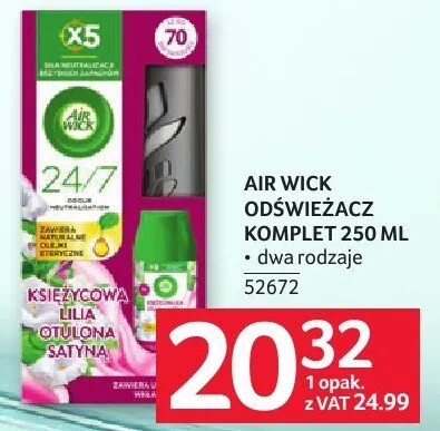Odświeżacz komplet Air Wick 250 ML promocja w Selgros