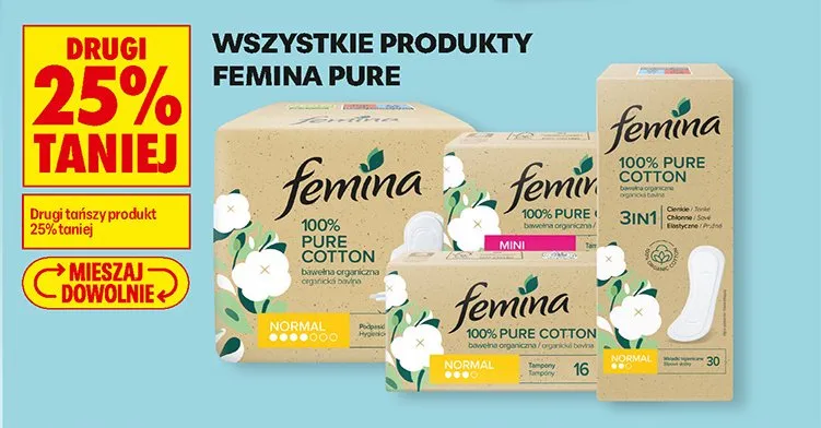 Wszystkie produkty Pure DRUGI -25% promocja w Biedronka