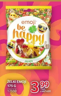 Żelki Emoji Be Happy Juicy promocja w Selgros