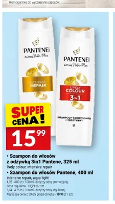 Szampon do włosów Pantene Intensive Repair promocja w Twój Market