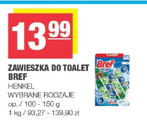 Zawieszka do toalet Bref promocja w SPAR