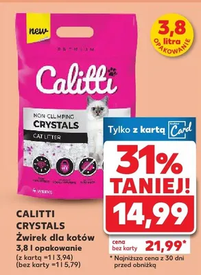 Żwirek dla kotów Crystals, różne rodzaje promocja w Kaufland