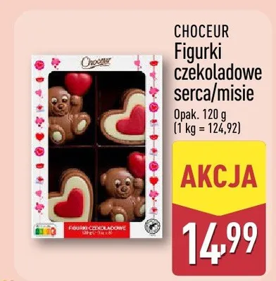 Figurki czekoladowe serca/misie promocja w Aldi