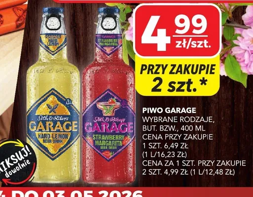 Piwo garage lemon promocja w Top Market