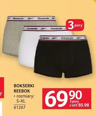 Bokserki Reebok 3-pak promocja w Selgros