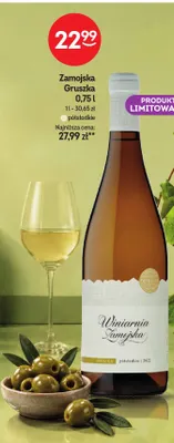 Wino białe Zamojska Gruszka promocja w Żabka
