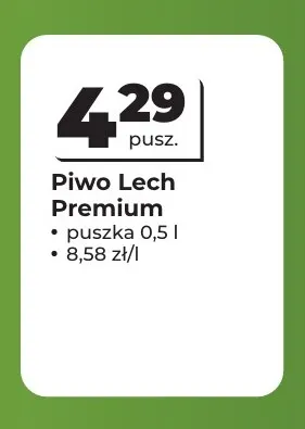 Piwo Lech Premium promocja w Odido