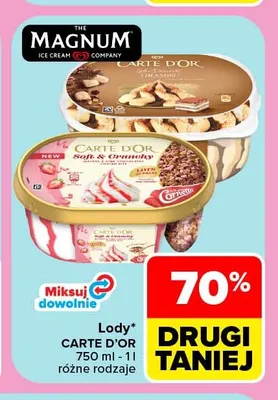 Lody Carte d'Or Soft & Crunchy promocja w Carrefour