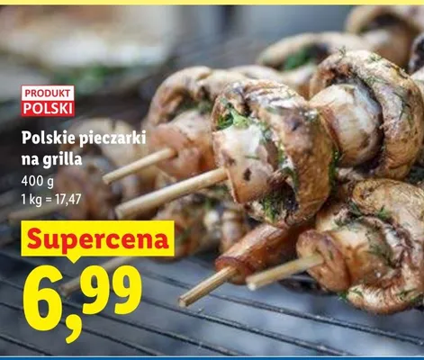 Pieczarki na grilla polskie promocja w Lidl
