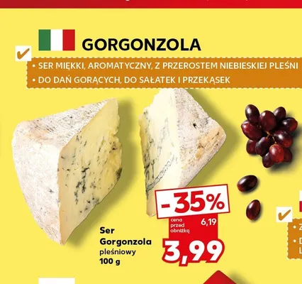Ser Gorgonzola pleśniowy promocja w Kaufland