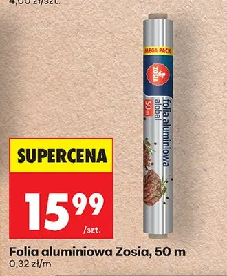 Folia aluminiowa promocja w Biedronka