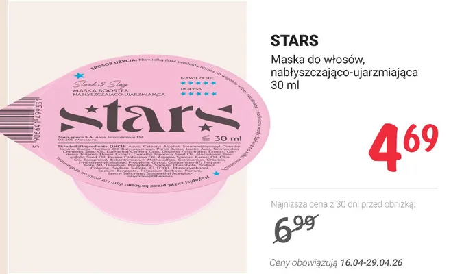 Maska do włosów nabłyszczająco-ujarzmiająca promocja w Rossmann
