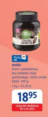 Krem czekoladowy dmBio promocja w Drogerie DM