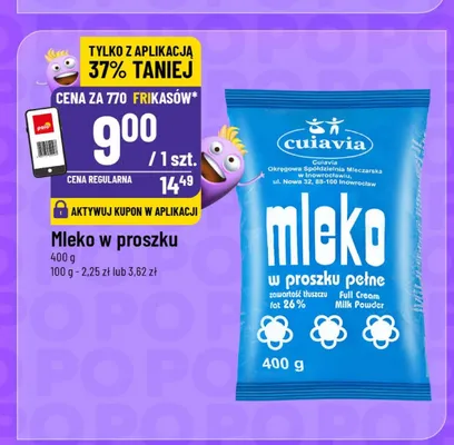 Mleko w proszku pełne Cuiavia promocja w POLOmarket