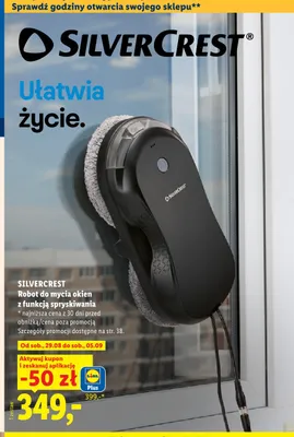 Robot do mycia okien z funkcją spryskiwania Silvercrest promocja w Lidl