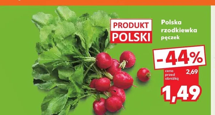 Rzodkiewka polska promocja w Kaufland