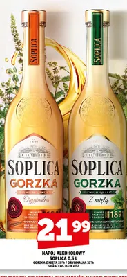 Napój alkoholowy Soplica Gorzka z miętą 28% promocja w TOPAZ