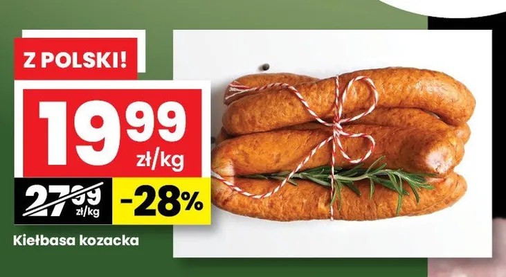 Kiełbasa kozacka promocja w emma MARKET
