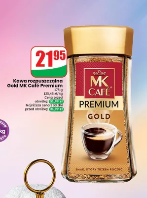 Kawa rozpuszczalna Gold MK Café Premium promocja w Dino