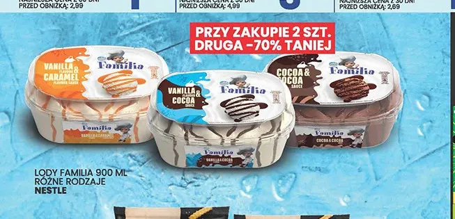 Lody Familia Cocoa & Cocoa Nestlé promocja w Wafelek