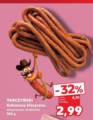 Kabanosy klasyczne drobiowe Tarczyński promocja w Kaufland