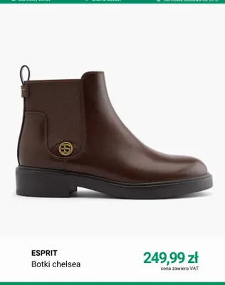 Botki chelsea Esprit promocja w Deichmann