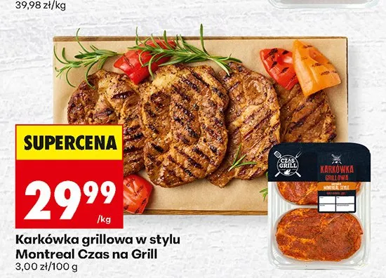 Karkówka grillowa w stylu Montreal Czas na Grill promocja w Biedronka