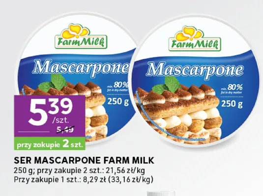 Ser mascarpone promocja w Stokrotka